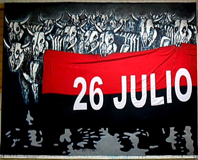 VAMOS A VER LOS MUERTOS DE LA PATRIA ACRILY COLLAGE SOBRE LIENZO 157X200CM  2011