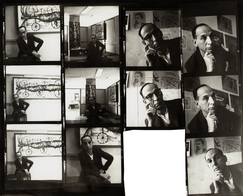 by Ida Kar, vintage contact sheet, 1964